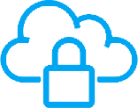 Cloud storage & cloud computing icon
